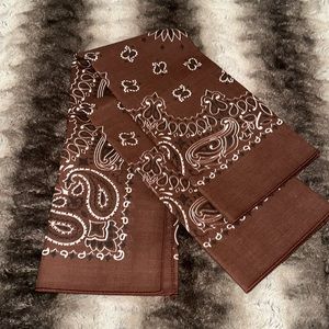 2 Brown Bandanas